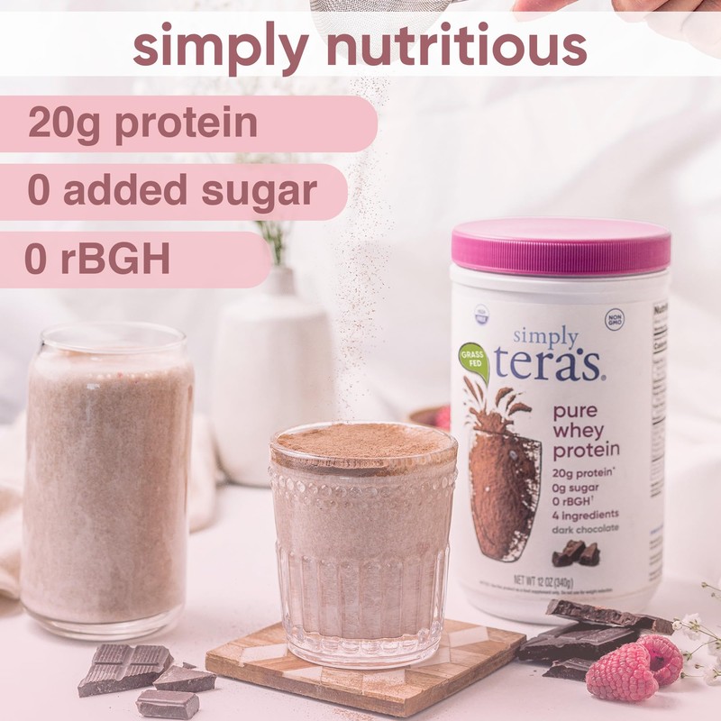 Simply tera's Pure Whey Protein Powder - Dark Chocolate Clean