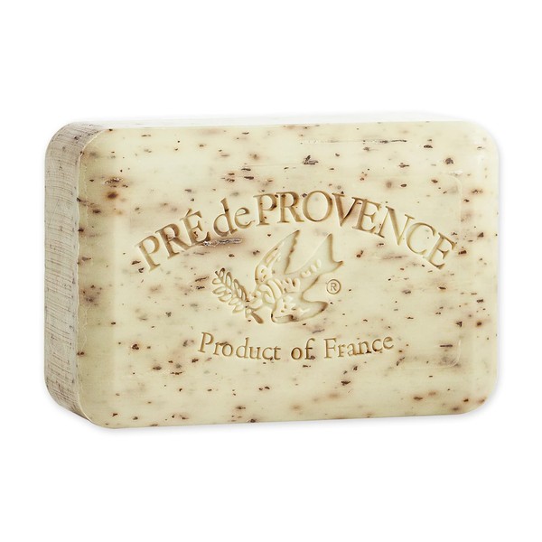 Pre de Provence Artisanal Soap Bar, Enriched with Organic Shea Butter, Natural French Skincare, Quad Milled for Rich Smooth Lather, Mint Leaf, 8.8 Ounce