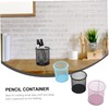 MAGICLULU Cylinder Metal Mesh Pen Pot Pcs Pencil Holder Desk