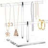 Moovul Clear Acrylic Round Bracelet Display Holder 2 Tier T-Bar