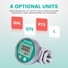 1" Waterproof Fuel Flow Meter, 3/4" Adapters, Diesel & Liquids