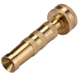 Garden Hose Nozzle, Heavy Duty High Pressure Water Spray Nozzle with 8 Spray Patterns, Leakproof Metal Hose End Sprayer for Car Wash, Watering Plants, Cleaning Patio, and Pet Shower