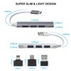 USB Hub 4 Ports,USB C Hub, with 3 Adapters