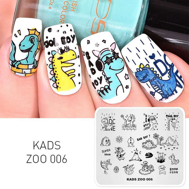 KADS Cute Nail Stamping Plate Template Image Design Plates for