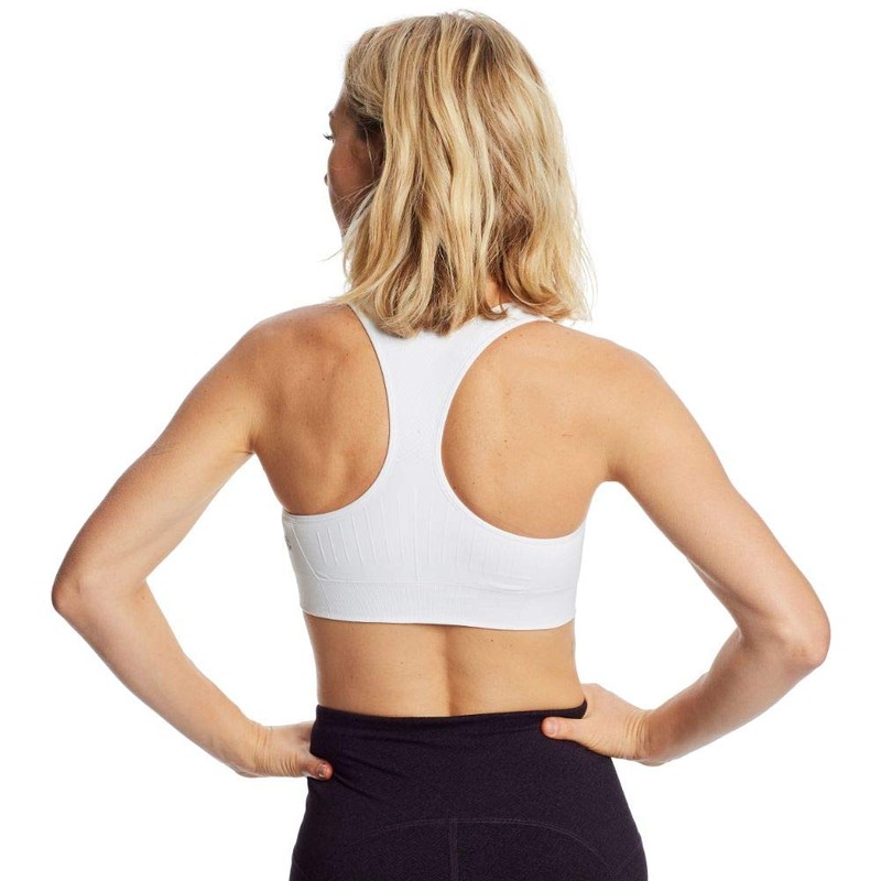 C9 Champion Women's Medium Support Seamless Racerback Bra, True White,