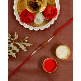 Rakhi for brother Bhaiya Bhabhi Gift Set of 1 Rakhi for family Raksha Bandhan Festival Rakhi for Bhaiya and Bhabhi, Indian designer latest Rakhi for bhai Thread bracelets (MULTI 9)