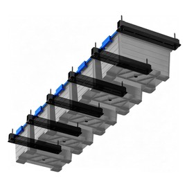 Demimy Heavy Duty Overhead Garage Storage Racks, Ceiling Mount, 6 Pack