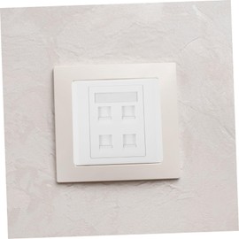 OSALADI Wall Ethernet Plate Port Network Outlet Durable Design for Easy Installation Fits Standard Outlet Boxes for Home and Office Networking