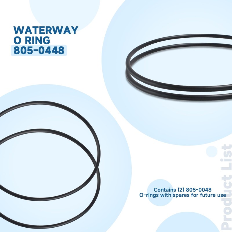 (2PCS) 805-0448 Filter Cover O-Ring for Waterway ProClean Pool Filters