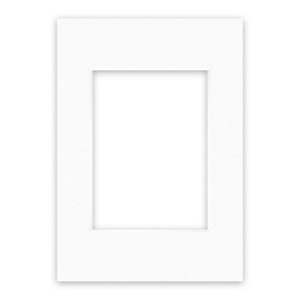 nielsen Conservation Passepartout Cardboard 1.5 mm Outer Format 21 x 29.7 cm (DIN A4) for Picture Format 13 x 18 cm Pure White (Light White) Smooth Surface