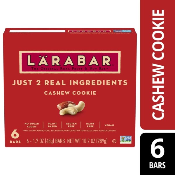 Unbranded Larabar Cashew Cookie, Fruit and Nut Bars, Gluten Free