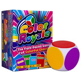 Zombie Ghost Games Color Royale Fast-Paced Family Card Game, Party Game for Kids and Adults, Color-Matching with Foam Stress Ball Die and Multiple Game Modes, Ages 4+ for 2-8 Players