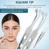 Meibomian Gland Expressor, Stainless Steel Eyelid Massage Tweezer with Positioning