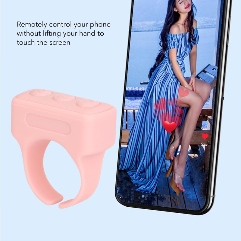 für TikTok Scrolling Ring, Tik Tok Bluetooth Ring Remote App