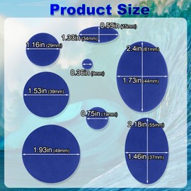 Pndeyo 24pcs Puffer Down Jacket Patches, Self-Adhesive Nylon Repair Patch, Waterproof Stick on Tape for Coat Clothing Tent Sleeping Bags Ski Pants Holes Repairing- Blue & Black & Gray