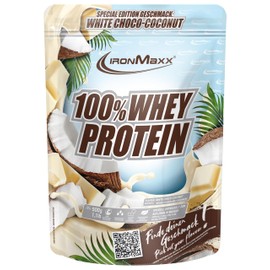 IronMaxx 100% Whey Protein Pulver - White Choc Coconut 500g Beutel | zuckerreduziertes, wasserlösliches Eiweißpulver aus Molkenprotein | viele verschiedene Geschmacksrichtungen