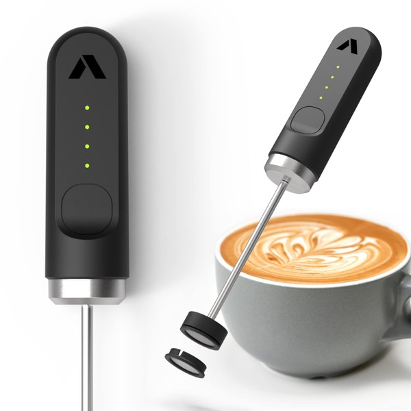 Subminimal NanoFoamer Lithium Handheld Milk Foamer; Make Premium Microfoamed Milk