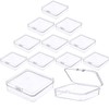 Prmape Pack of 12 Storage Boxes with Lid, Small, 9.5