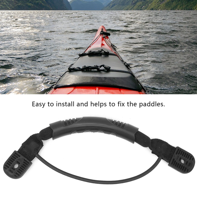 Canoeing Plastic Nylon Webbing Handle with Screw Fixed Button Set