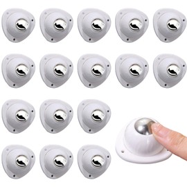GWAWG Appliance Rollers,16 PCS Mini Castors,Appliance Wheels, Stick on Wheels,for Kitchen Appliances, Furniture, Noise-Free Smooth Roller, Easy Install, No Residue