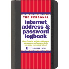 The Personal Internet Address & Password Logbook (removable cover band for security)
