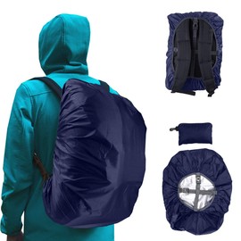 Frelaxy Backpack Cover, Rain Cover, Rucksack Rain Cover, Double Waterproofing Properties, Water Resistant to 7.1 psi (5,000 mm), Fall Prevention with Cross Strap Buckles, Storage Bag Included - -