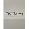 Robert Mitchel Eyeglasses Frames RM 1009 BK Black Rectangular Half