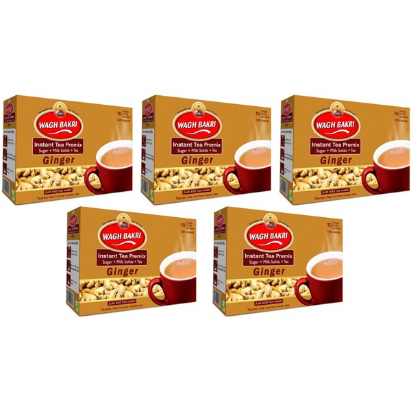 Wagh Bakri Instant Tea Premix Ginger 10 Sachets of 14g