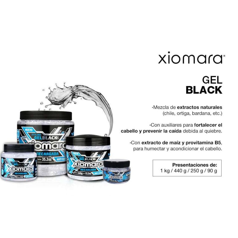 GEL XIOMARA BLACK 1000 GR