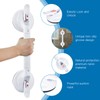HEINSY 19inch Upgrade Suction Shower Grab Bar, Portable Shower Handle
