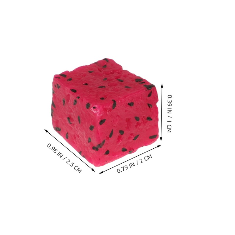 Kisangel 10pcs Realistic Fake Fruit Model Set with Dragon Fruit