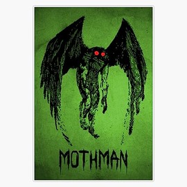 Mothman Vinyl Window Bumper Sticker Decal 5"