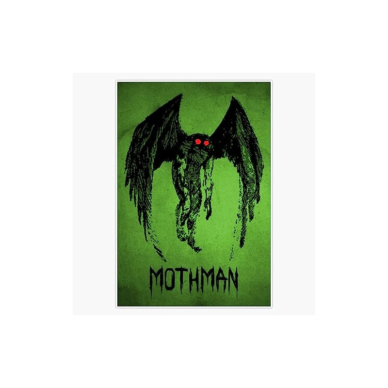 Mothman Vinyl Window Bumper Sticker Decal 5"