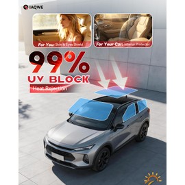 IAQWE 20% VLT Ceramic Car Window Tint Film 36 in x 15 ft Roll, High Heat Rejection, UV Block & Privacy, Shatterproof & Scratch Resistant - Black