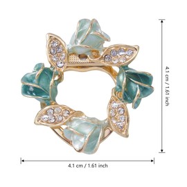 Merdia Scarf Clip with Created Crystal - Blue, 16g