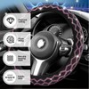 Jewkot 1 PC Bling Car Steering Wheel Cover, 14.9" Diamond