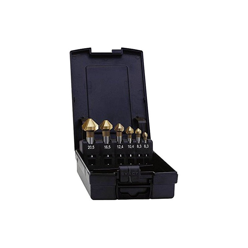 5pcs. HSS Countersink set 90° tin Ø 6.3 - 25