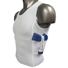 AC UNDERCOVER Concealed Carry Clothing Mesh Tank Top Gun Holster CCW Tactical (2XL, White)