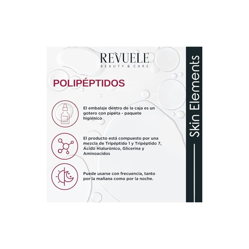 REVUELE SKIN ELEMENTS SUERO PARA ROSTRO Y CUELLO POLIPEPTIDO 30ML