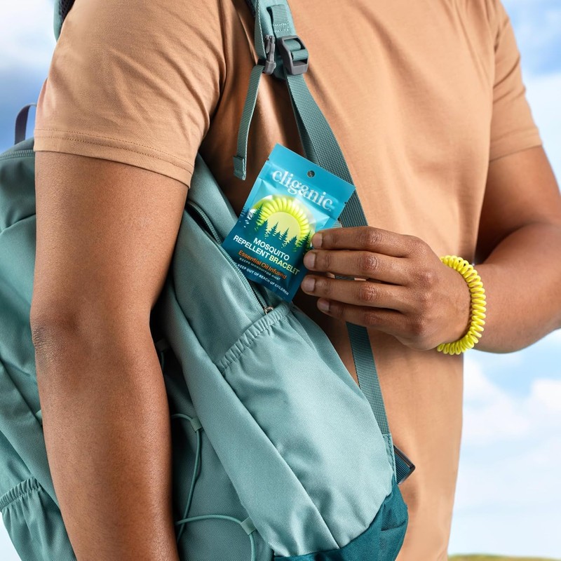 Cliganic Mosquito Repellent Bracelet Stickers Pack for Kids & Adults