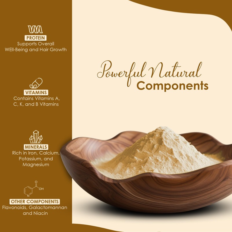 Mi Nature Fenugreek Powder - 100% Natural Trigonella Foenum Seeds