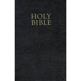 NKJV, End-Of-Verse Reference Bible, Personal Size, Giant Print, Bonded Leather, Black, Red Letter Edition