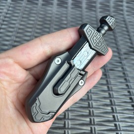 EDC Swords Mechanical Magnetic Push Slider Metal Toys Decompression Fidget Toys