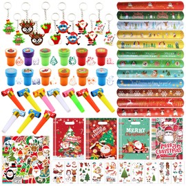 Christmas Small Items, Pack of 120 Party Bags, Christmas, Filling Advent Calendar, Party Bags, Advent Calendar, Give Away Christmas, Key Ring Christmas for Children Gifts