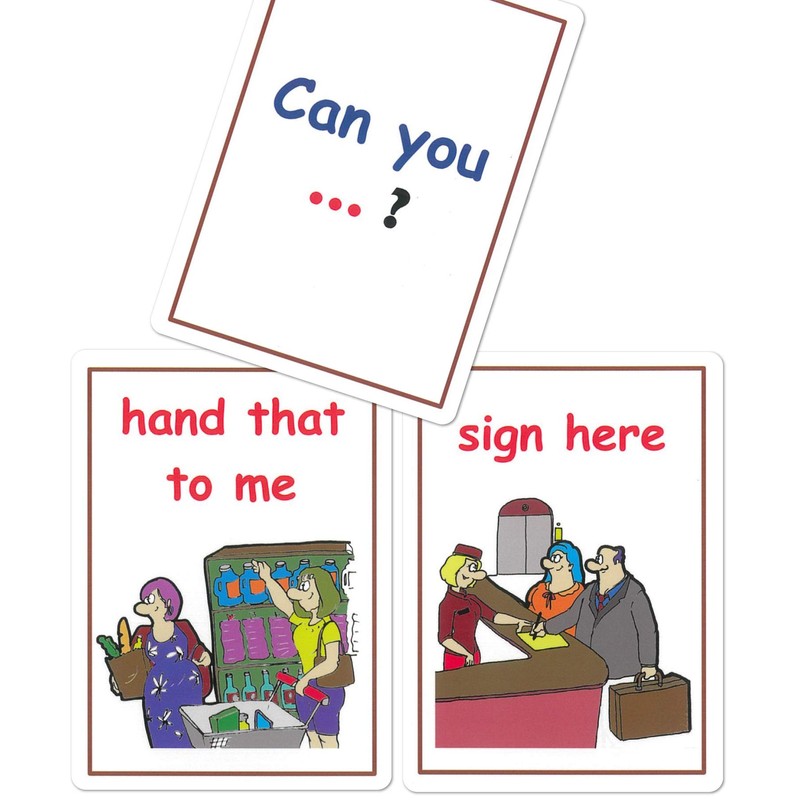 English Card Game Pairs Make Sentences Pack 3