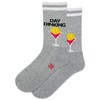 Hot Sox Women's Day Dinking Active Crew 1 Pair Pack,