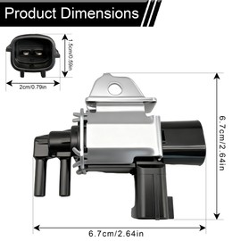 MecXora 14955-8J10A VIAS Control Solenoid Valve Compatible With Nissan Frontier Pathfinder Altima Maxima Quest NV1500 2500 3500 Xterra, QX60 JX35 Replaces 14955-8J100 911-506 P1800 K5T46673