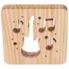 LED Night Light Unique Guitar Hollow Design 3D Wooden Night