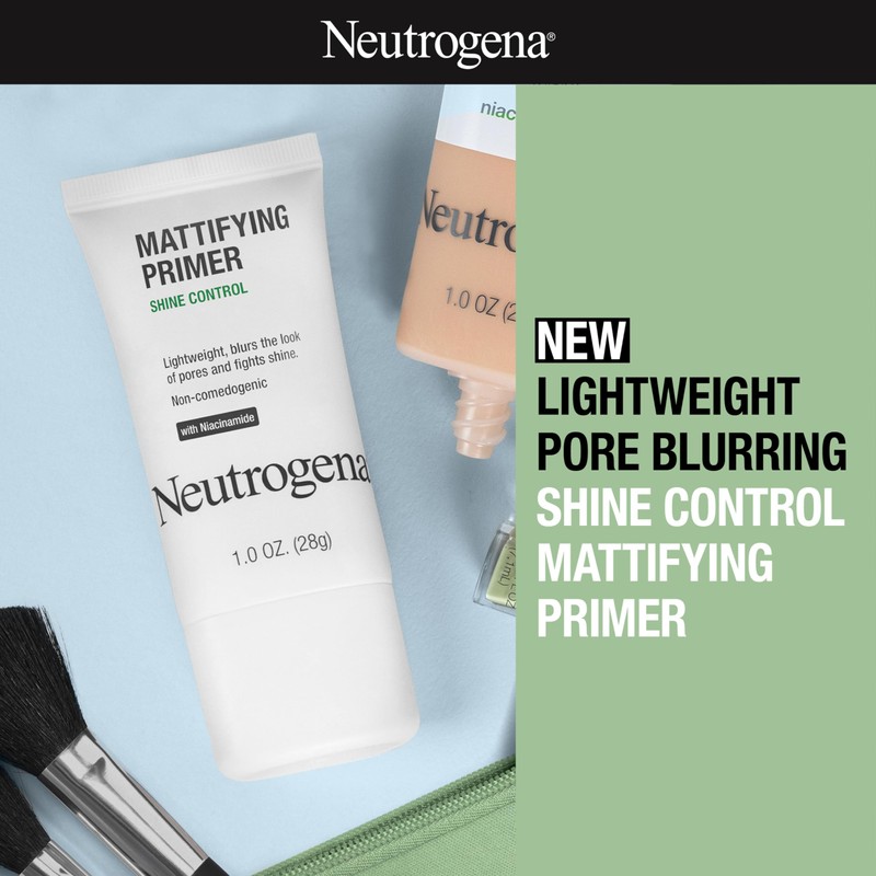 Neutrogena Mattifying Primer with Shine Control, Lightweight Pore Blurring Face