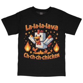 Jockey Chicken Zombie Baby Movie T-Shirt (US, Alpha, Small, XX-Large, Regular, Regular, Lava Chicken)